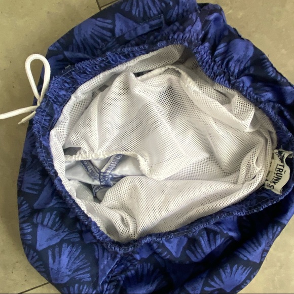 Trunks surf and swim co. purple blue swim trunks shorts size small - Picture 5 of 6